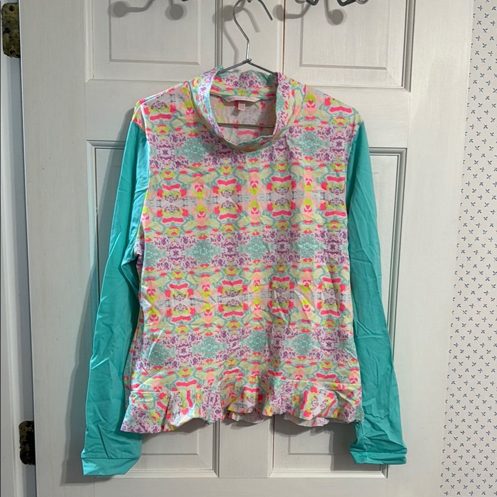 Victoria's Secret Blue and Pink Swim Coverup